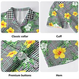 Halliday (Holliday) Modern Clan Badge Tartan Hawaiian Shirt Summer Vibes Style