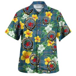 Dempster Ancient Clan Badge Tartan Hawaiian Shirt Summer Vibes Style