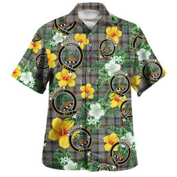 Dinwoodie Weathered Clan Badge Tartan Hawaiian Shirt Summer Vibes Style