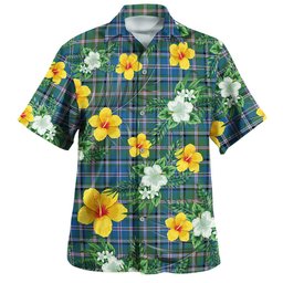 Couper (Coupar) Ancient Clan Badge Tartan Hawaiian Shirt Summer Vibes Style