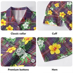 Glenn Weathered Clan Badge Tartan Hawaiian Shirt Summer Vibes Style