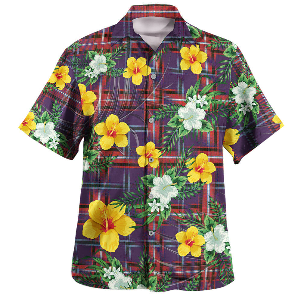 Glenn Weathered Clan Badge Tartan Hawaiian Shirt Summer Vibes Style