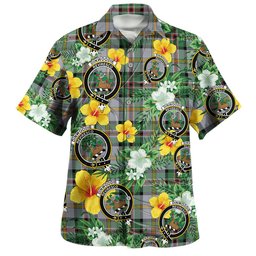 Dinwoodie Modern Clan Badge Tartan Hawaiian Shirt Summer Vibes Style