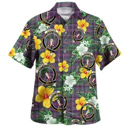 Couper (Coupar) Weathered Clan Badge Tartan Hawaiian Shirt Summer Vibes Style