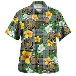 Firth of Tay (Gillies Dress) Modern Clan Badge Tartan Hawaiian Shirt Summer Vibes Style