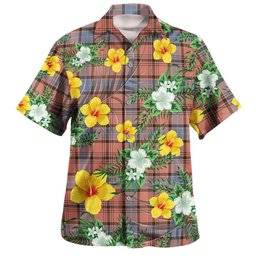 Haney Dress Weathered Clan Badge Tartan Hawaiian Shirt Summer Vibes Style