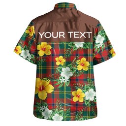 Hutcheson Modern Clan Badge Tartan Hawaiian Shirt Summer Vibes Style