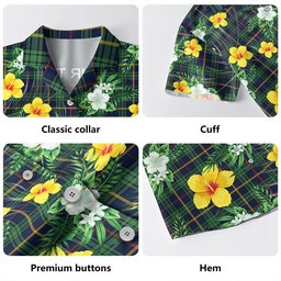 MacAinsh Modern Clan Badge Tartan Hawaiian Shirt Summer Vibes Style