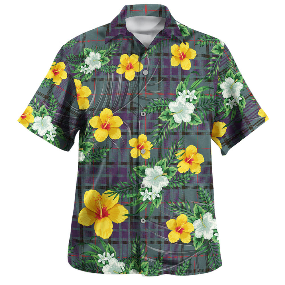 Lauder Weathered Clan Badge Tartan Hawaiian Shirt Summer Vibes Style