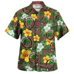 Leighton Ancient Clan Badge Tartan Hawaiian Shirt Summer Vibes Style