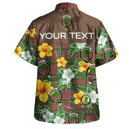 Leighton Ancient Clan Badge Tartan Hawaiian Shirt Summer Vibes Style