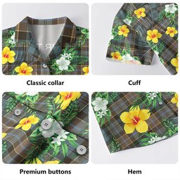 Hogarth Weathered Clan Badge Tartan Hawaiian Shirt Summer Vibes Style