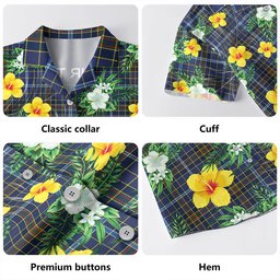 Knox Clan Badge Tartan Hawaiian Shirt Summer Vibes Style