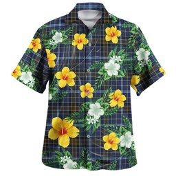 Knox Clan Badge Tartan Hawaiian Shirt Summer Vibes Style