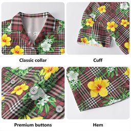 Little of Morton Rigg Weathered Clan Badge Tartan Hawaiian Shirt Summer Vibes Style