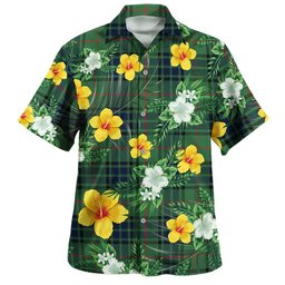 Lauder Modern Clan Badge Tartan Hawaiian Shirt Summer Vibes Style