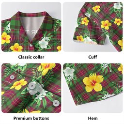 Leighton Modern Clan Badge Tartan Hawaiian Shirt Summer Vibes Style