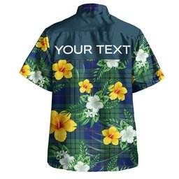 Hutton Modern Clan Badge Tartan Hawaiian Shirt Summer Vibes Style