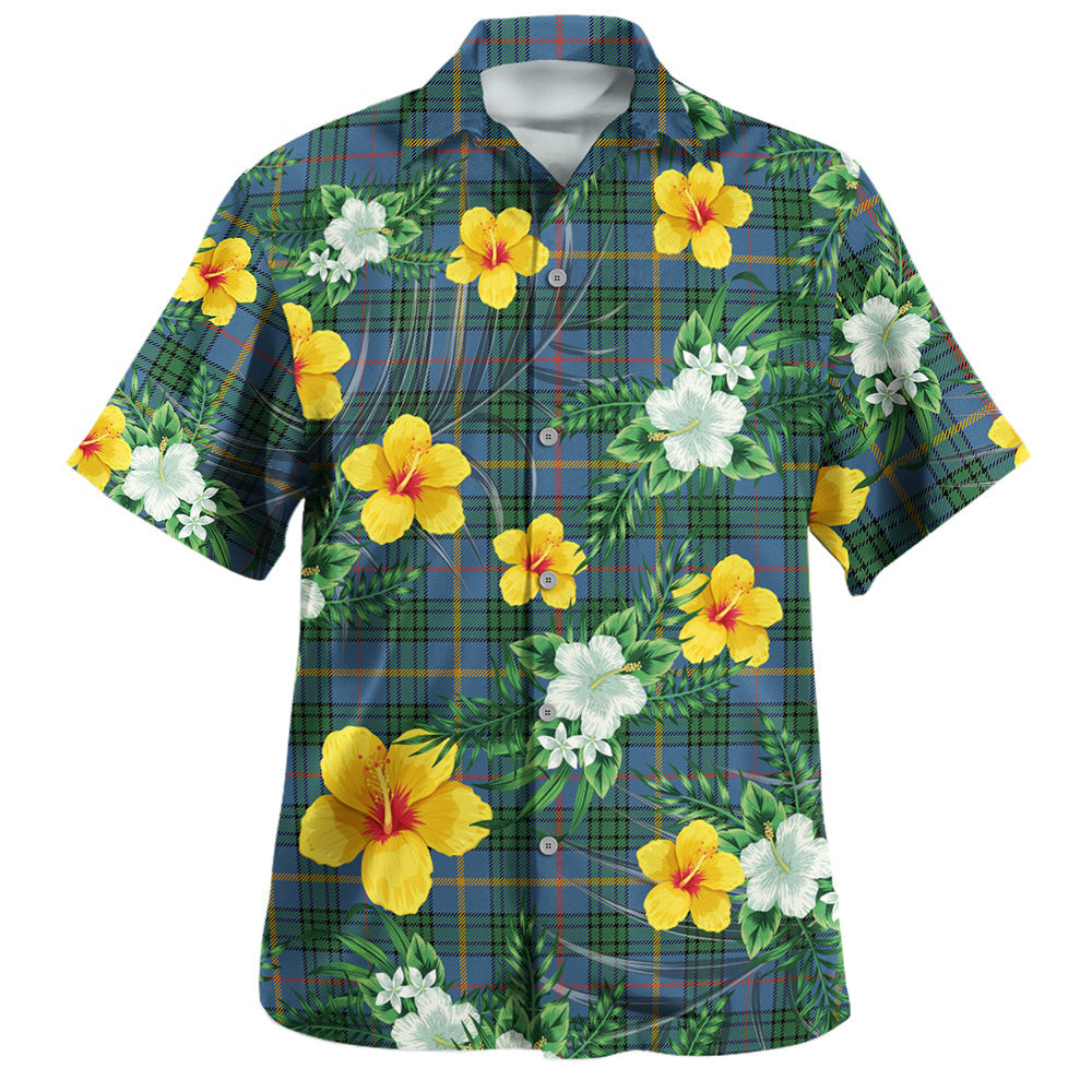 MacAinsh Ancient Clan Badge Tartan Hawaiian Shirt Summer Vibes Style