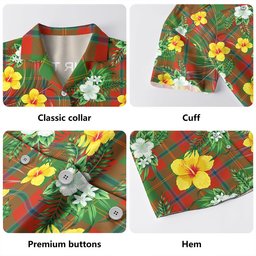 Hutcheson Ancient Clan Badge Tartan Hawaiian Shirt Summer Vibes Style