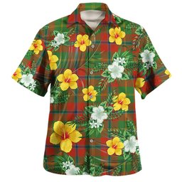 Hutcheson Ancient Clan Badge Tartan Hawaiian Shirt Summer Vibes Style