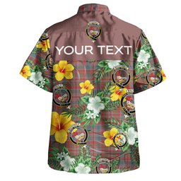 MacDonald of Boisdale (Donald Boisdale) Weathered Clan Badge Tartan Hawaiian Shirt Summer Vibes Style