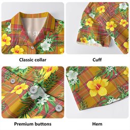 MacBrair Weathered Clan Badge Tartan Hawaiian Shirt Summer Vibes Style