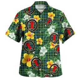 MacBride Ancient Clan Badge Tartan Hawaiian Shirt Summer Vibes Style