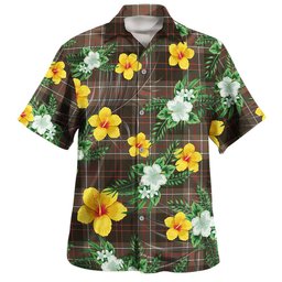 MacDiarmid Weathered Clan Badge Tartan Hawaiian Shirt Summer Vibes Style
