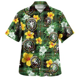 MacDiarmid Ancient Clan Badge Tartan Hawaiian Shirt Summer Vibes Style