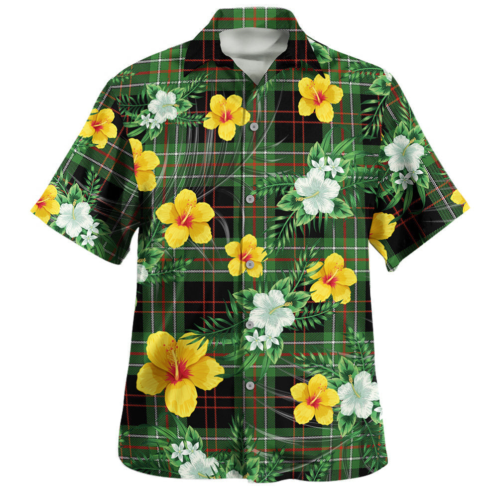 MacDiarmid Ancient Clan Badge Tartan Hawaiian Shirt Summer Vibes Style