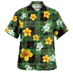 MacDiarmid Ancient Clan Badge Tartan Hawaiian Shirt Summer Vibes Style