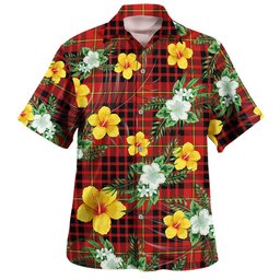 MacDonald of Ardnamurchan (Donald of Ardnamurchan) Modern Clan Badge Tartan Hawaiian Shirt Summer Vibes Style