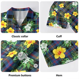 MacDonald of Borrodale (Donald Borrodale Historic) Modern Clan Badge Tartan Hawaiian Shirt Summer Vibes Style