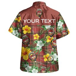 MacDonald of Belfinlay Weathered Clan Badge Tartan Hawaiian Shirt Summer Vibes Style
