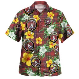 MacClure Weathered Clan Badge Tartan Hawaiian Shirt Summer Vibes Style