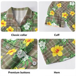 MacDonald Lord of the Isles; Hunting Weathered Clan Badge Tartan Hawaiian Shirt Summer Vibes Style