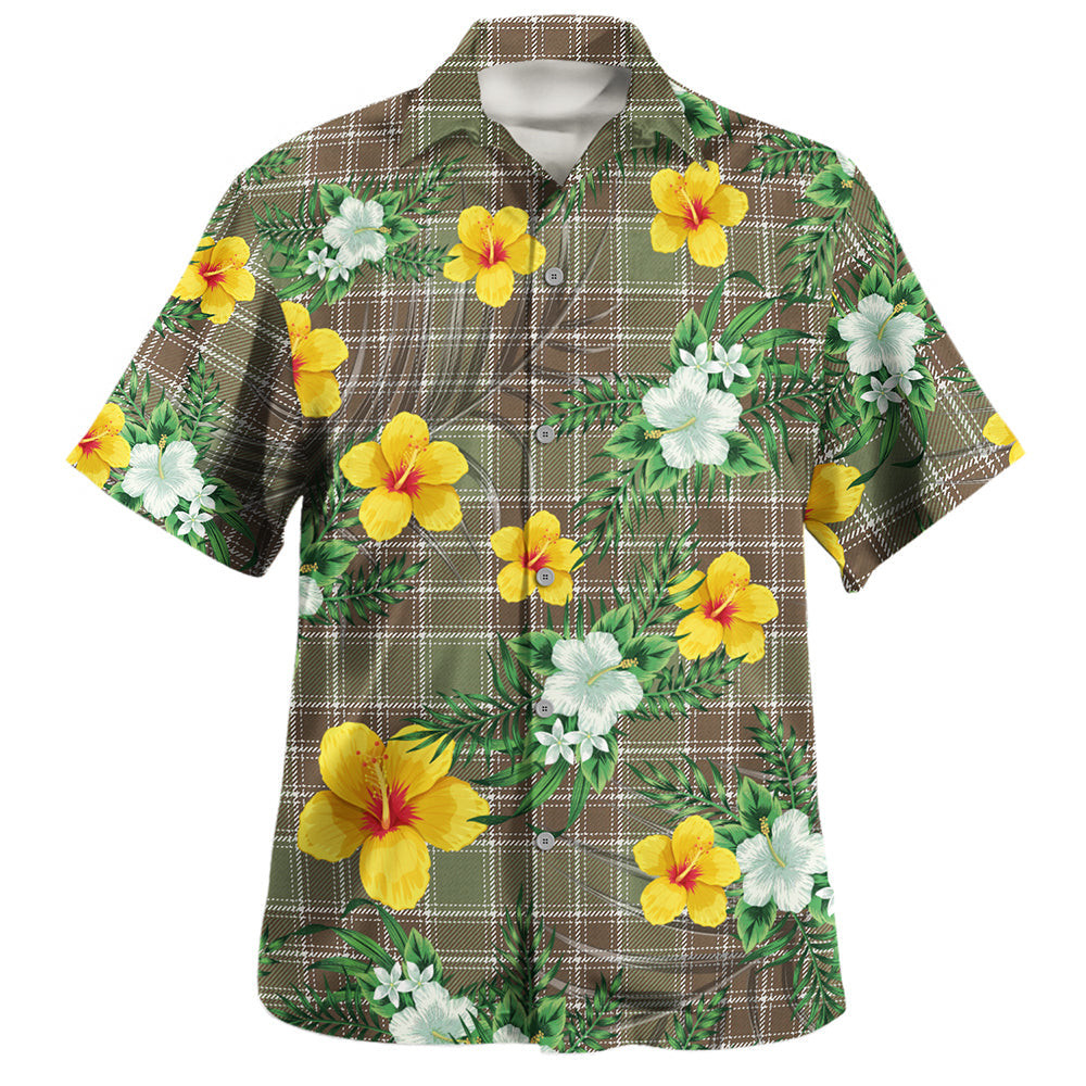 MacDonald Lord of the Isles; Hunting Weathered Clan Badge Tartan Hawaiian Shirt Summer Vibes Style