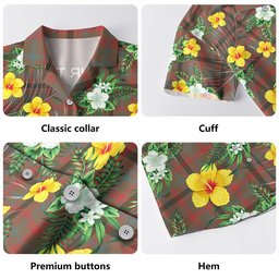MacDonagh Weathered Clan Badge Tartan Hawaiian Shirt Summer Vibes Style