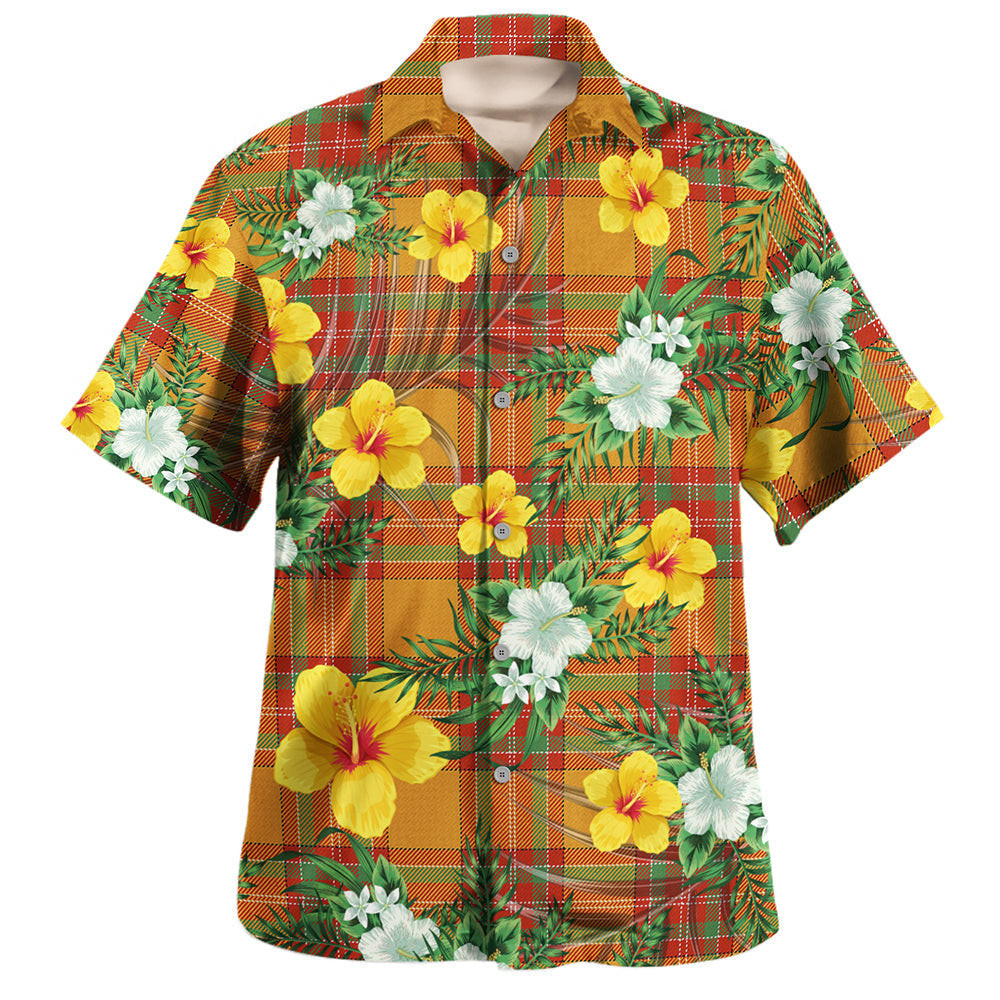 MacBrair Ancient Clan Badge Tartan Hawaiian Shirt Summer Vibes Style