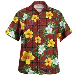MacDonald of Belfinlay Modern Clan Badge Tartan Hawaiian Shirt Summer Vibes Style