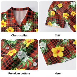 MacDonald of Ardnamurchan (Donald of Ardnamurchan) Ancient Clan Badge Tartan Hawaiian Shirt Summer Vibes Style
