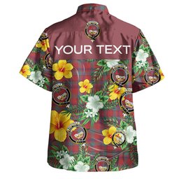 MacDonald of Aird & Valley (Donald of Aird & Valley) Weathered Clan Badge Tartan Hawaiian Shirt Summer Vibes Style