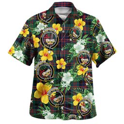 MacDonald (Donald) Modern Clan Badge Tartan Hawaiian Shirt Summer Vibes Style