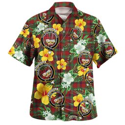 MacDonald of Aird & Valley (Donald of Aird & Valley) Modern Clan Badge Tartan Hawaiian Shirt Summer Vibes Style