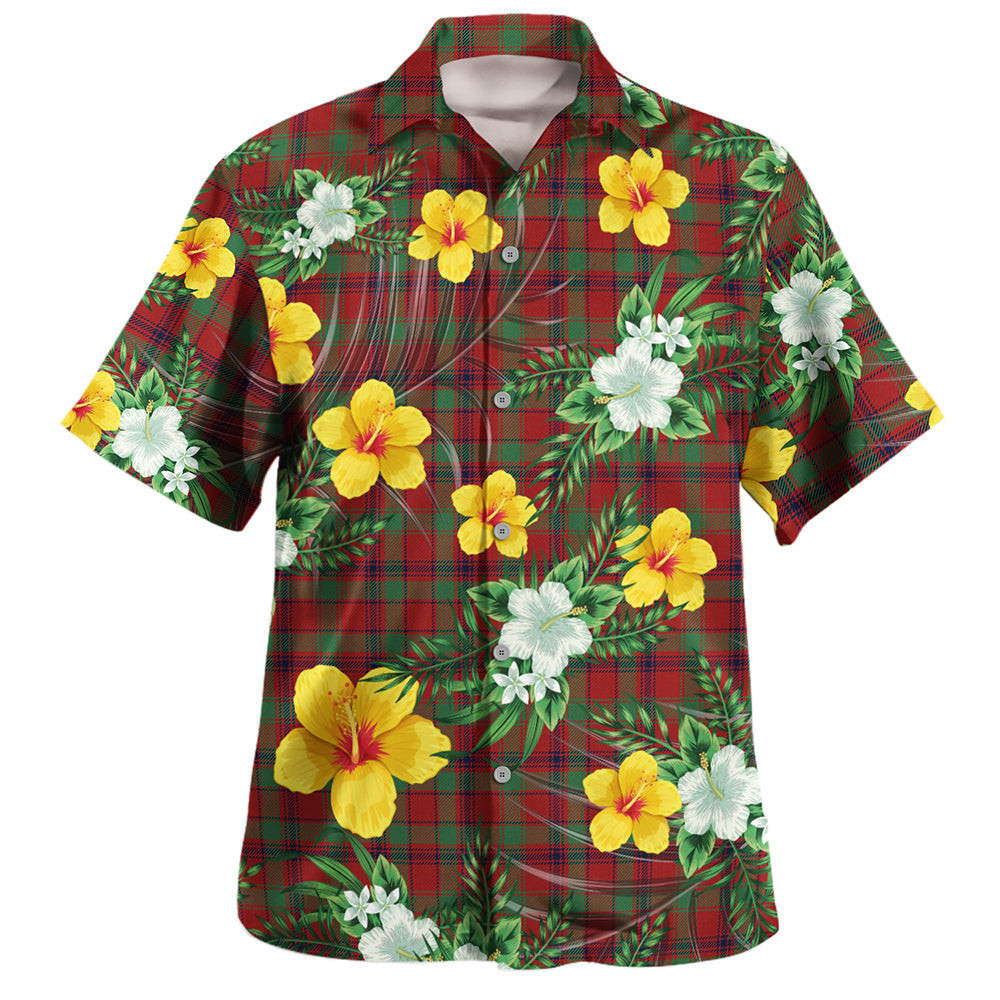 MacDonald of Aird & Valley (Donald of Aird & Valley) Modern Clan Badge Tartan Hawaiian Shirt Summer Vibes Style