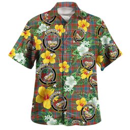 MacDonald of Boisdale (Donald Boisdale) Ancient Clan Badge Tartan Hawaiian Shirt Summer Vibes Style