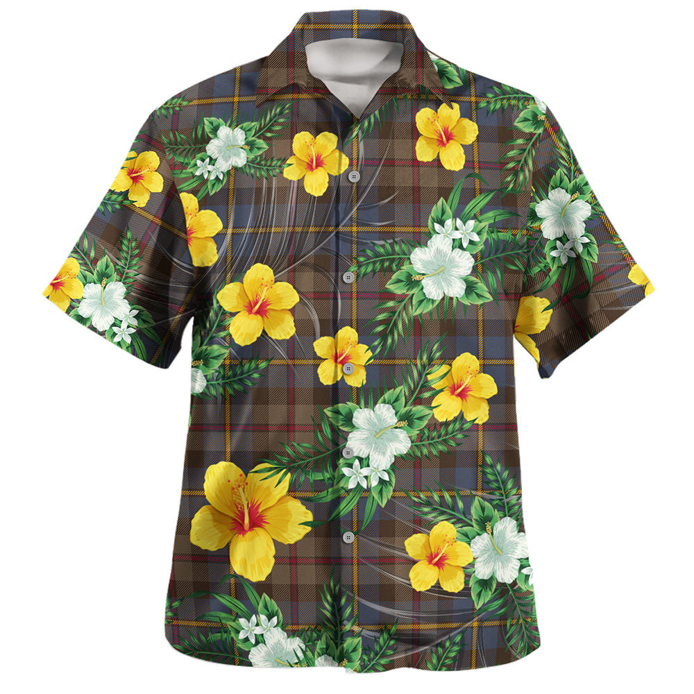 MacLeod of Skeabost Modern Clan Badge Tartan Hawaiian Shirt Summer Vibes Style