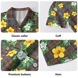 MacLeod of Skeabost Modern Clan Badge Tartan Hawaiian Shirt Summer Vibes Style