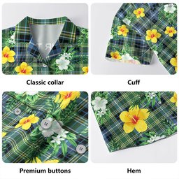 MacKellar Ancient Clan Badge Tartan Hawaiian Shirt Summer Vibes Style